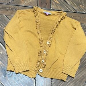 Ruffle Butts Women's Golden Ruffle Cardigan